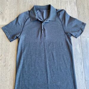 lululemon athletica Men's Heathered Dark Gray Polo